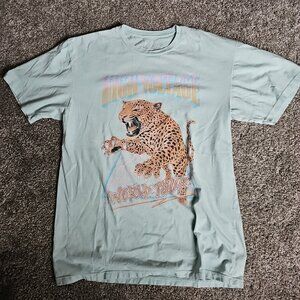 Locus Fashion Los Angeles Baby Blue Size Large High Voltage World Tour Shirt